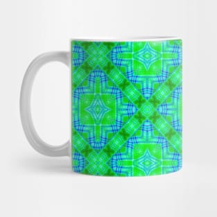 Green Ribbon Pattern Mug